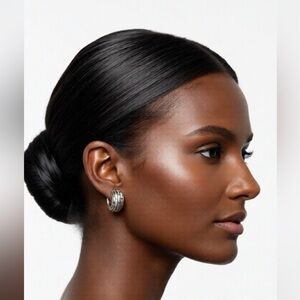 Vintage Textured Abstract Clip-on Earrings